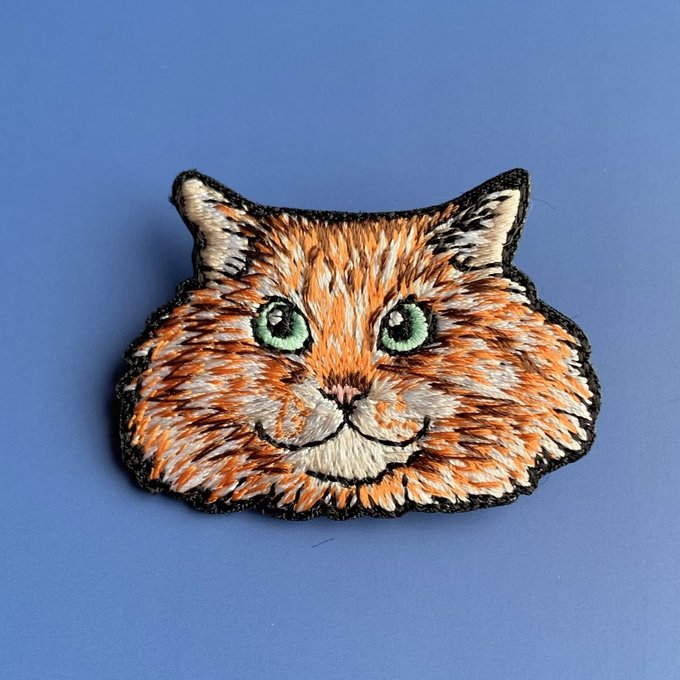 ★Kitty by maltamarie 刺繍ブローチ【全10種】
