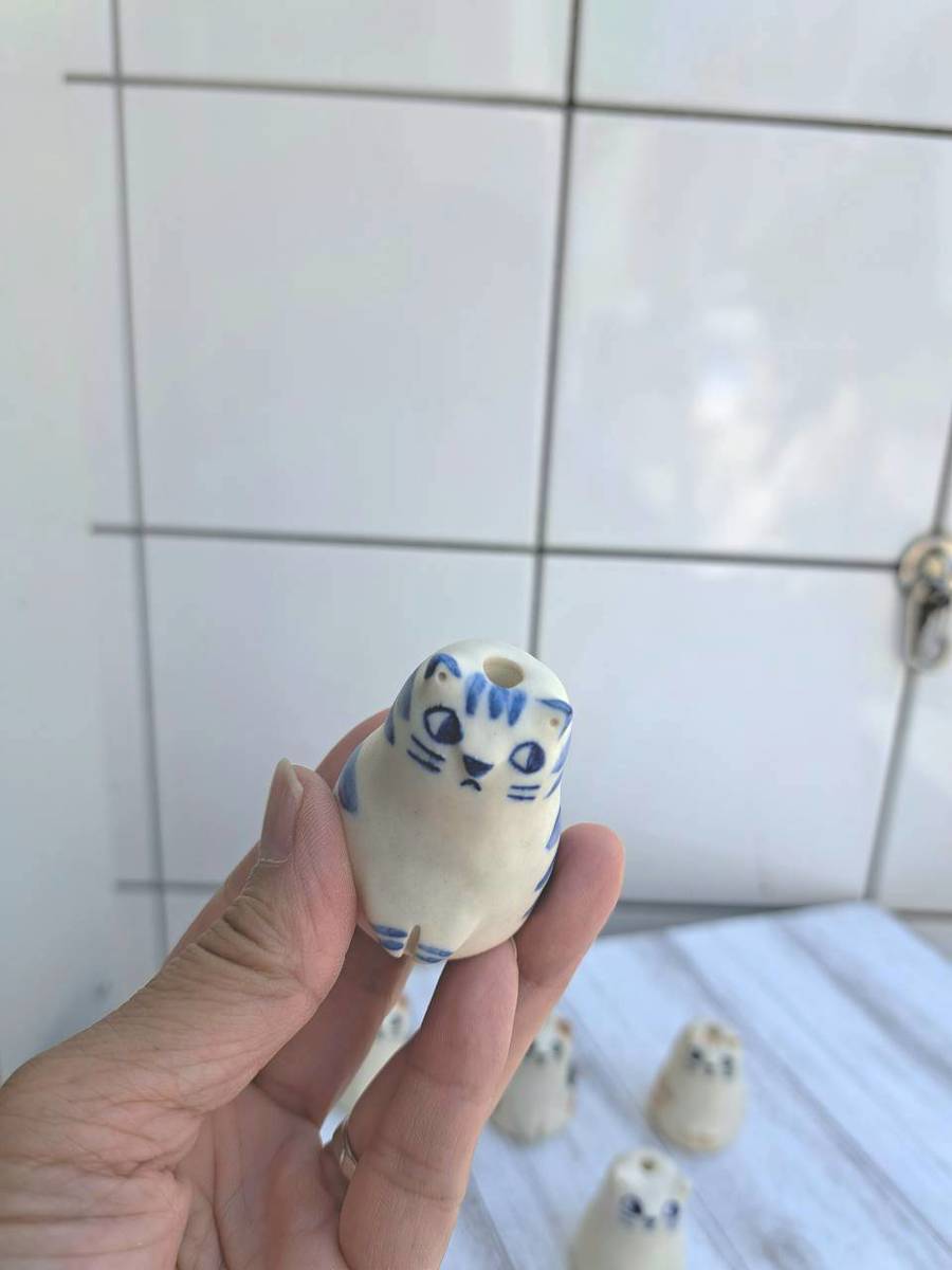AKANE's Pottery ねこの一輪挿し(小サイズ)
