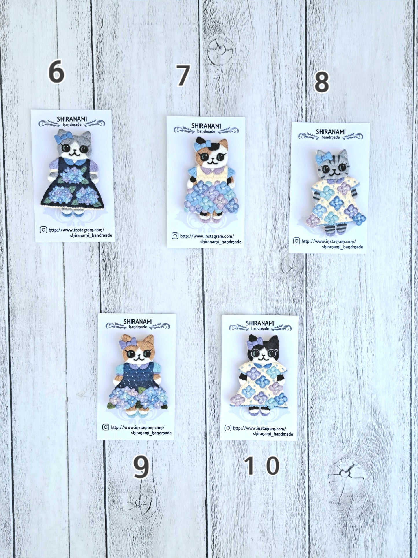 【shiranamiさん作品お一人様2個まで! 】★shiranami_handmadeお洋服ブローチ