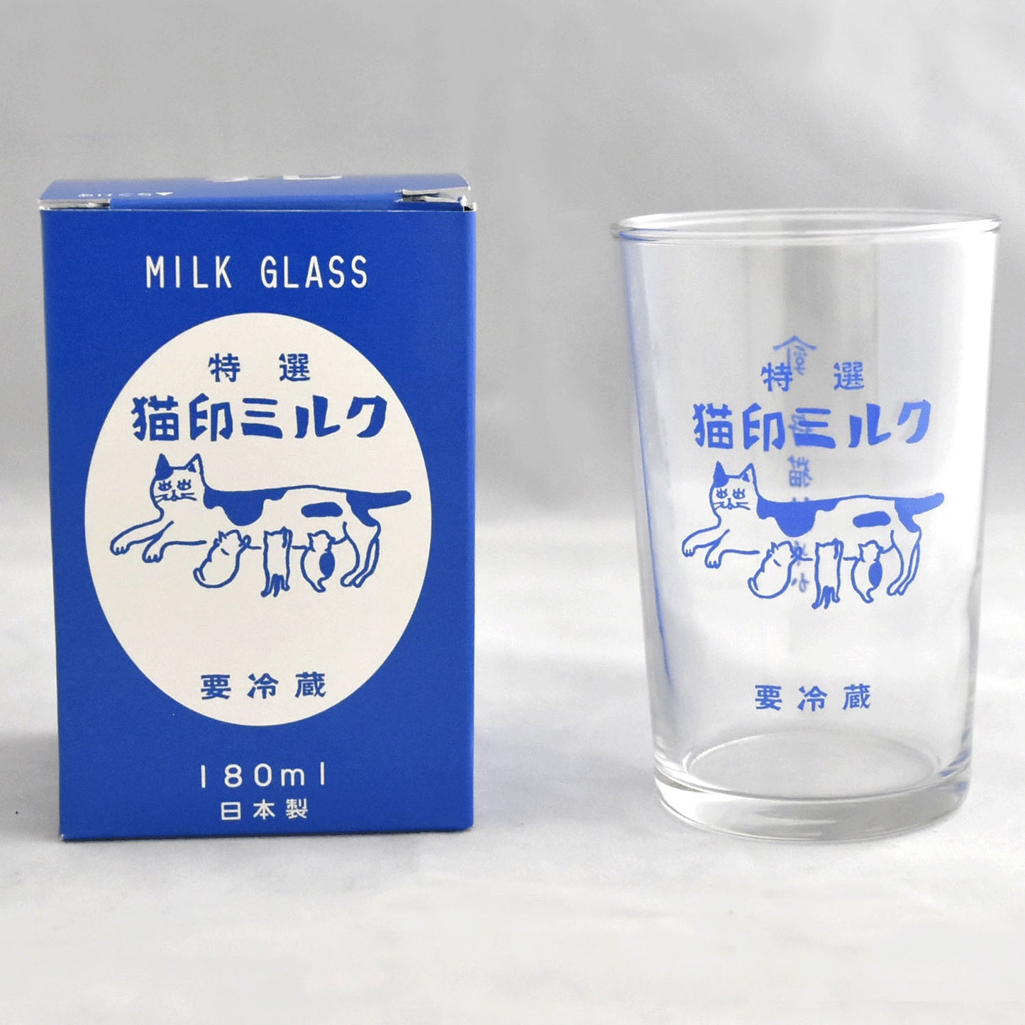 猫印ミルク 箱入りグラス【全2色】