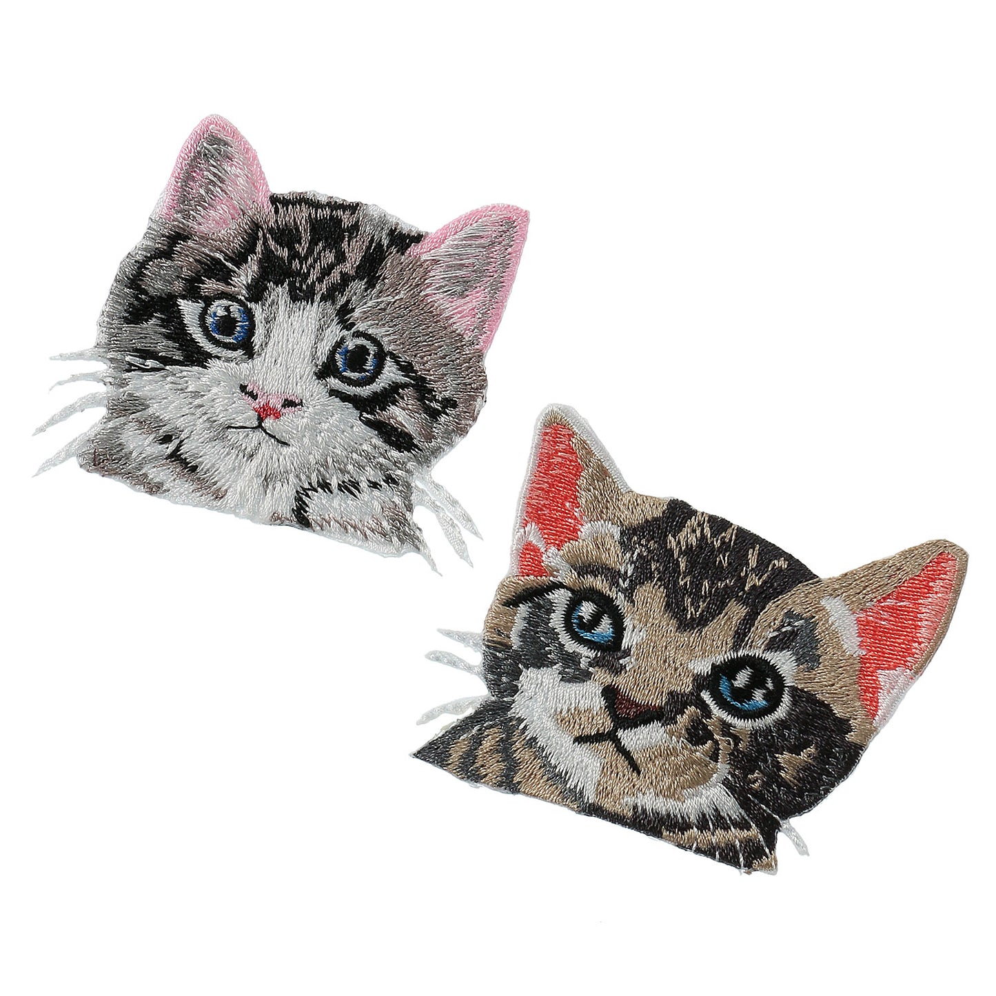 刺繍ねこマグネットブローチ