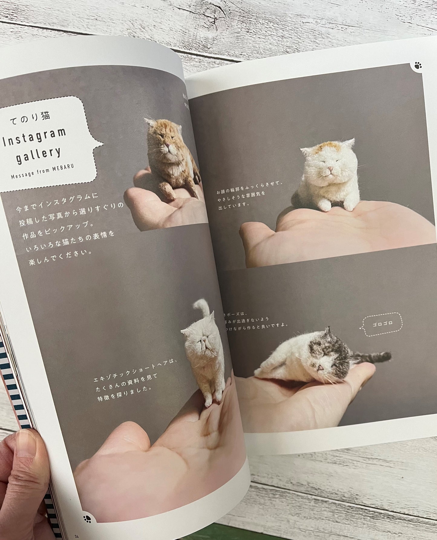 MEBARU 「羊毛フェルトで作る てのり猫」