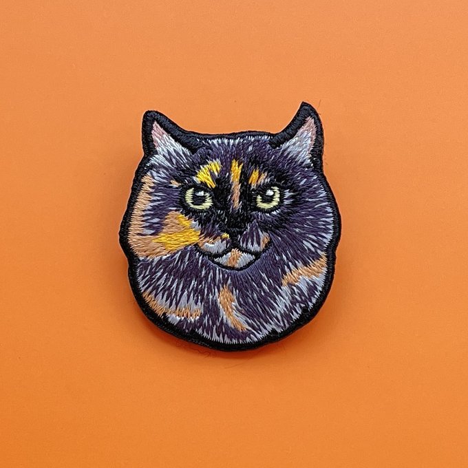 ★Kitty by maltamarie 刺繍ブローチ【全10種】