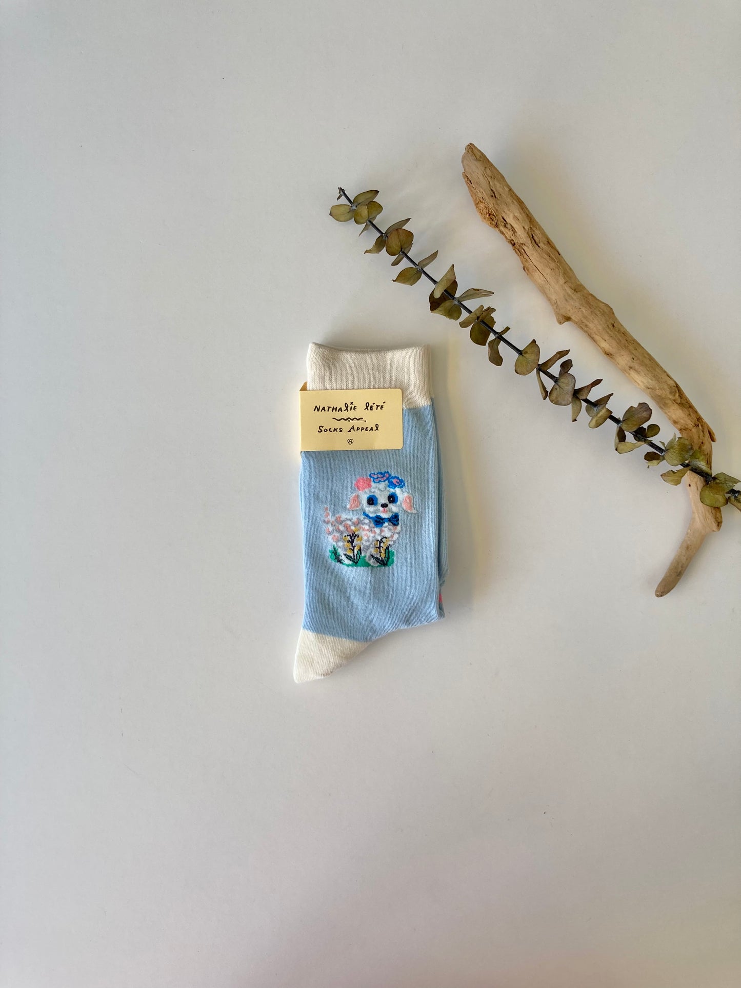 ナタリーレテ ソックス blue the sheep