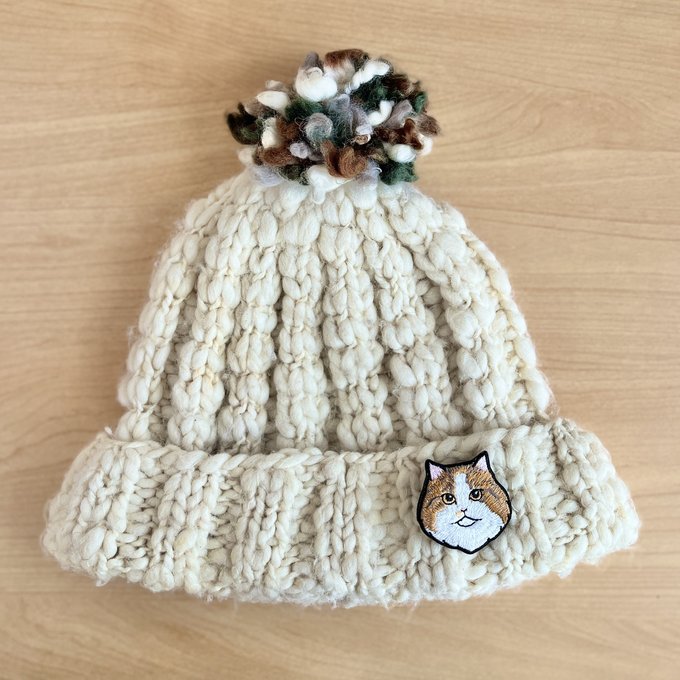 ★Kitty by maltamarie 刺繍ブローチ【全10種】