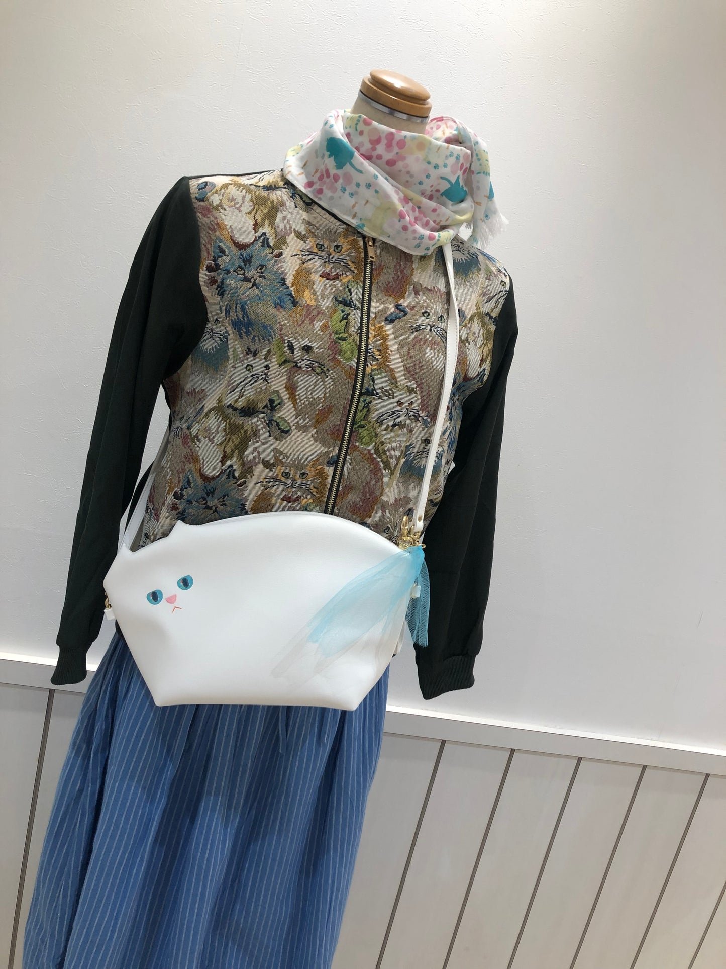 Pinpignon 猫バッグ柄2way 国分寺店