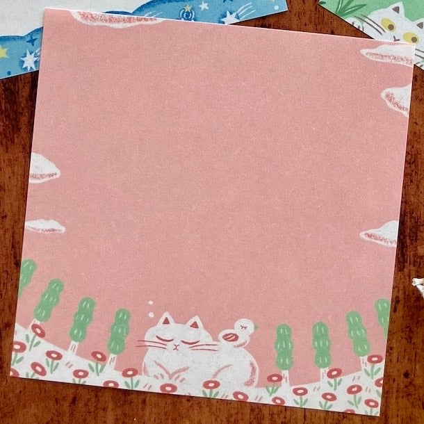 【れんこん社】 memo paper(おひるね・よふかし・おやつ・かくれんぼ) (国分寺店)