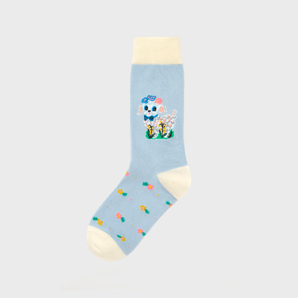 ナタリーレテ ソックス blue the sheep