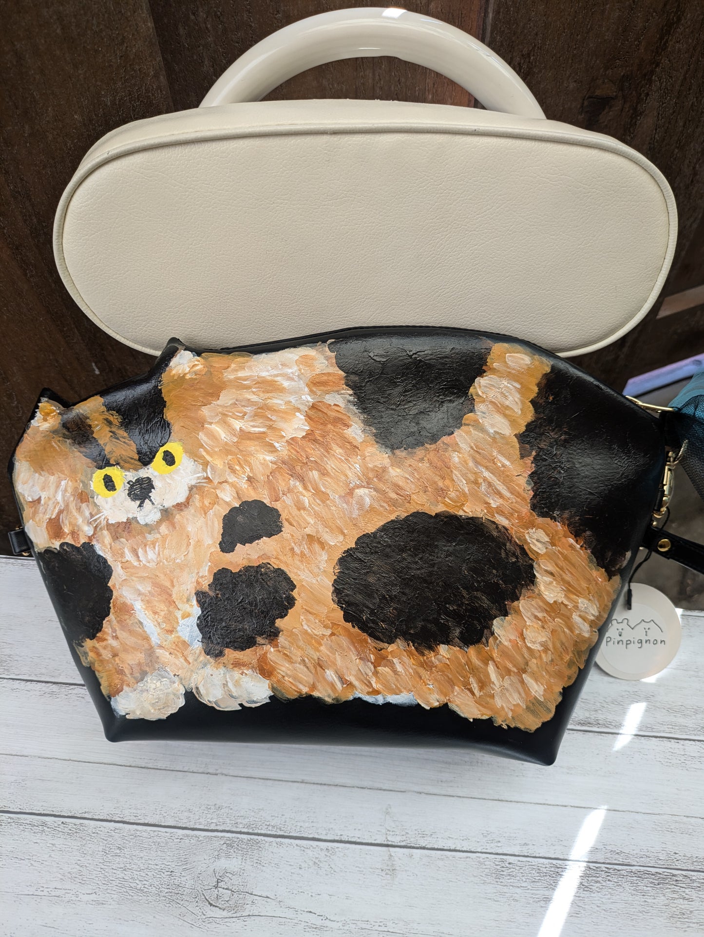 Pinpignon 猫バッグ柄2way 鎌倉店