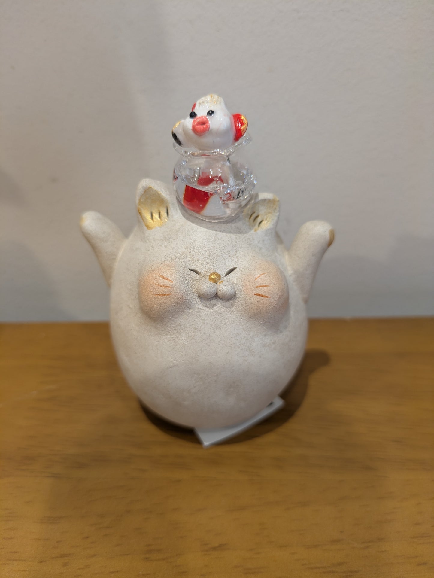 にゃん家の団欒 金魚鉢と猫(大)