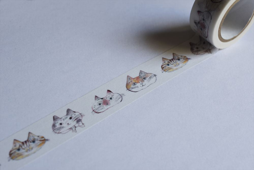 トラネコボンボン 猫ちゃんマスキングテープ (A,B)