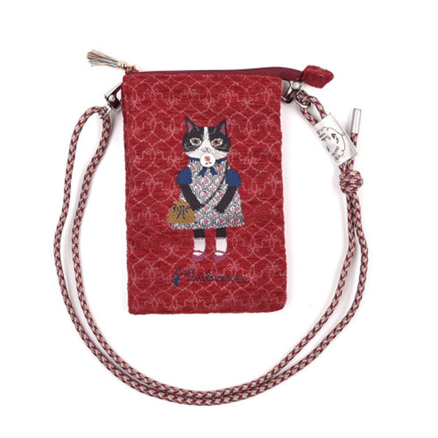 パーラーすずらん堂 シェニールジャガード ミニサコッシュ