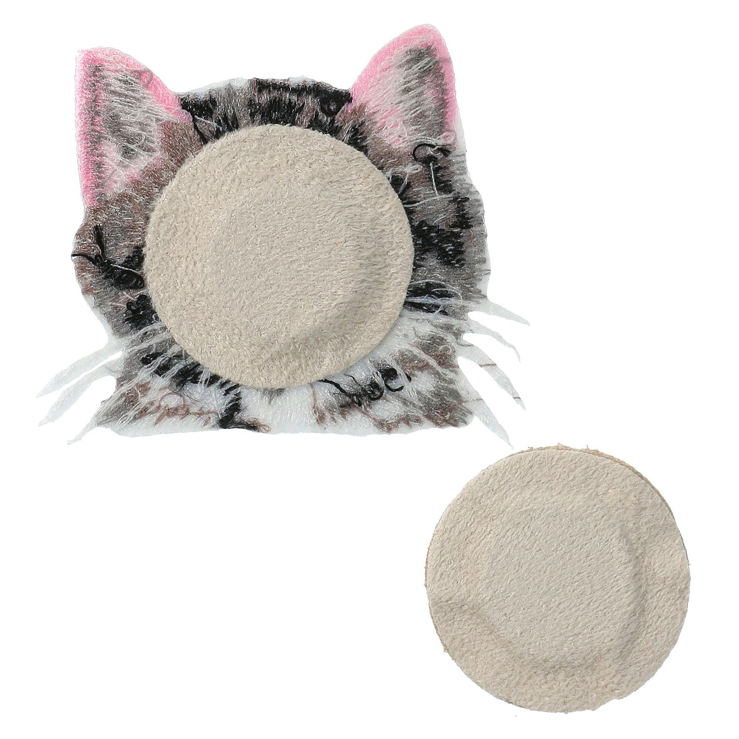 刺繍ねこマグネットブローチ