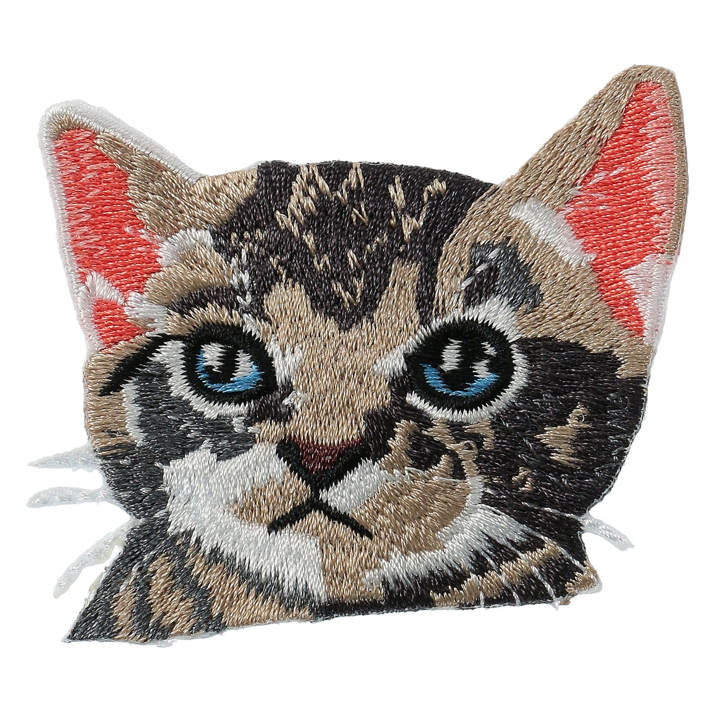 刺繍ねこマグネットブローチ
