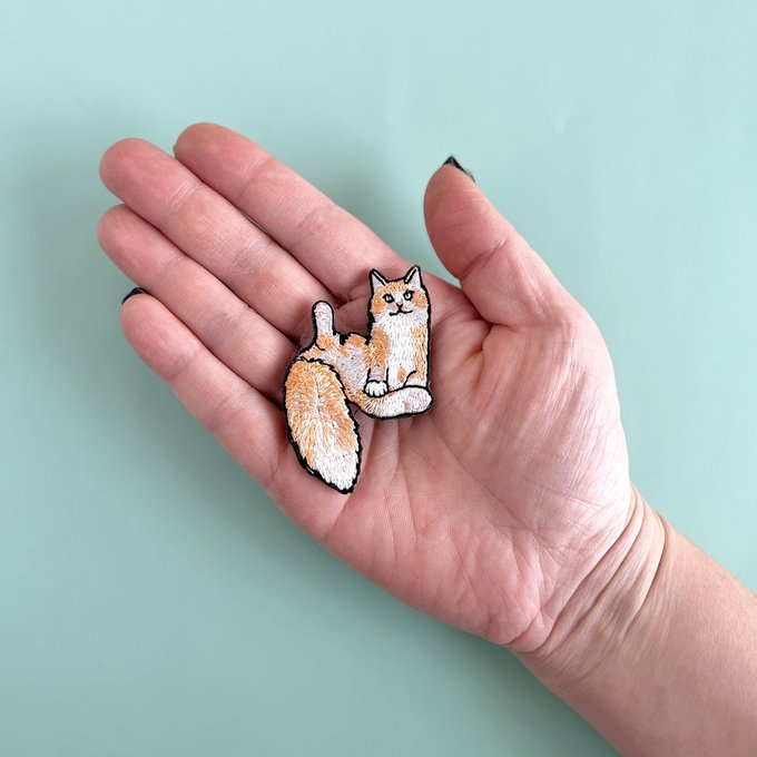 ★Kitty by maltamarie 刺繍ブローチ【全10種】