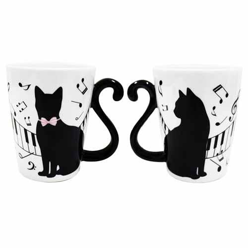 Amazon.co.jp: アルタ Artha マグカップ ツインマグ 黒猫