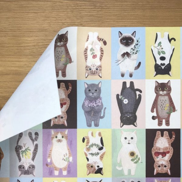 絵本の中のねこ A4デザインペーパー「ねこ」