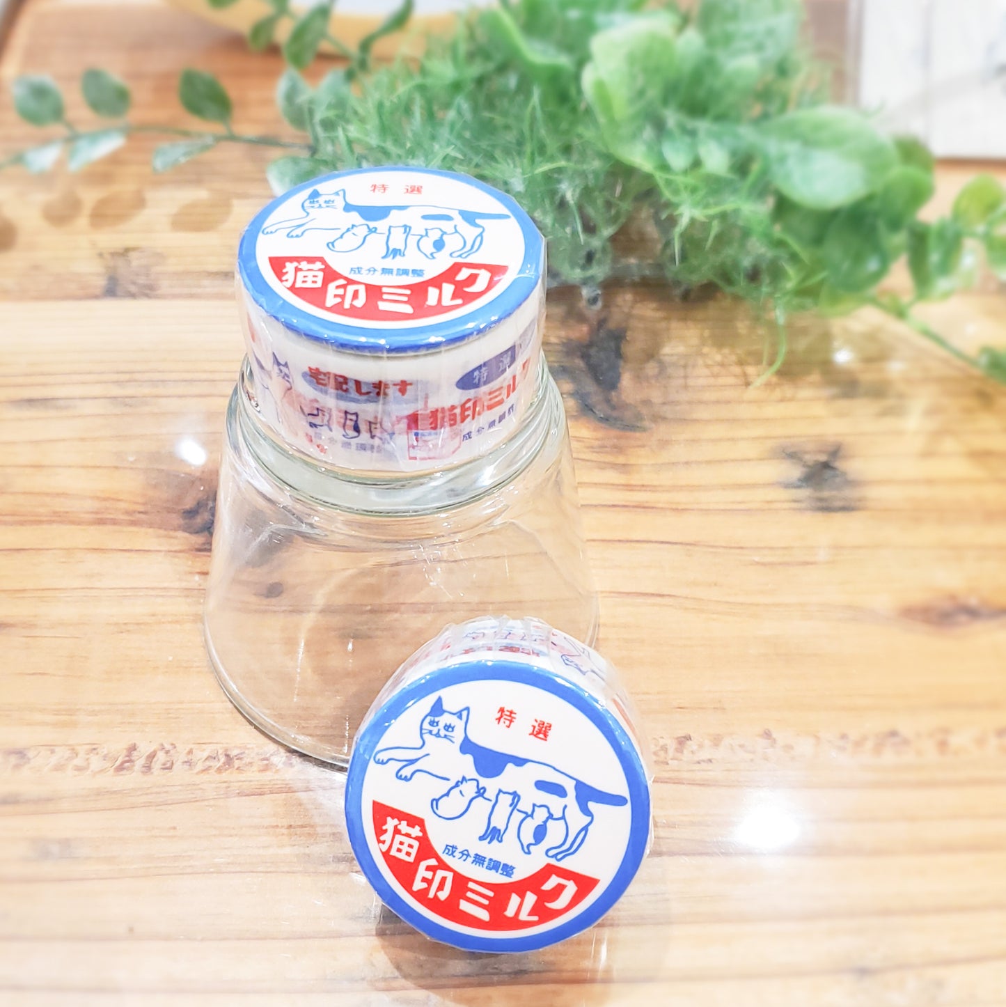 猫印ミルク マスキングテープ 缶バッジ付