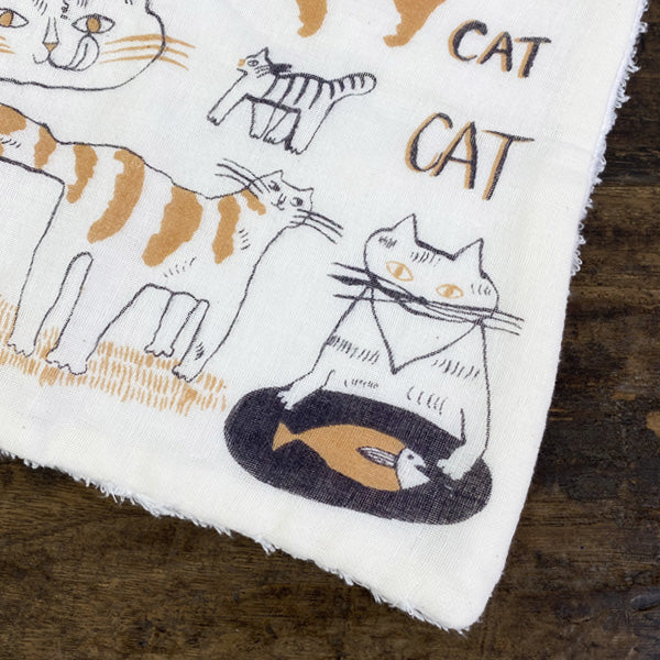 トラネコボンボン パイルガーゼハンカチ (猫)