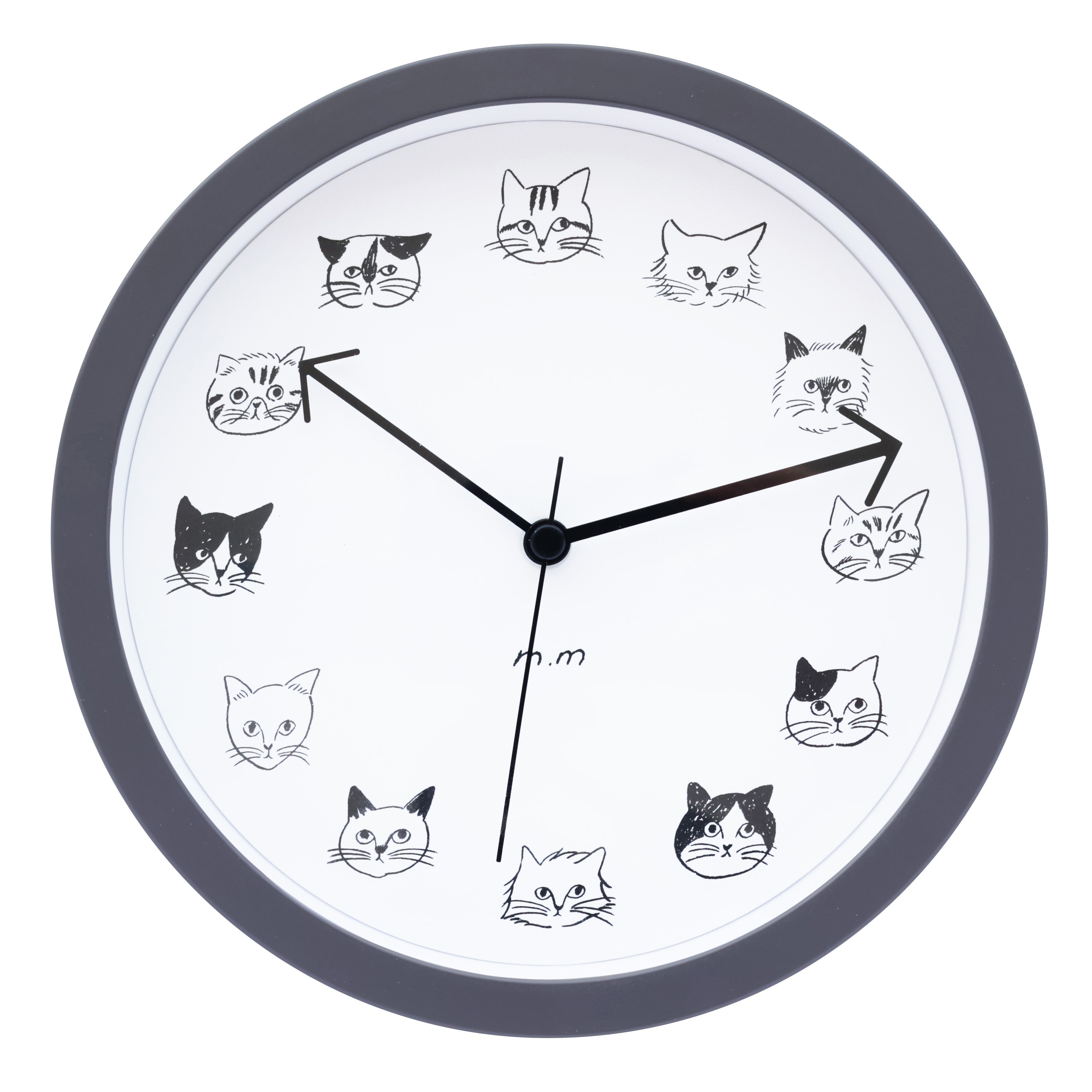 松尾ミユキ 2way clock Cats Lサイズ【全2色】 – 鎌倉ねこサロン オンラインストア