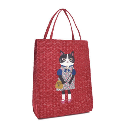 パーラーすずらん堂 シェニールジャガード スクエアトート