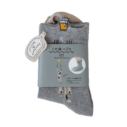 Kusetsuyo  くせ強 2P ソックス ネコの巻