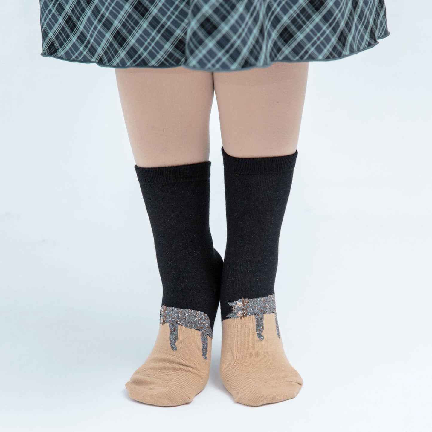 Kusetsuyo  くせ強 2P ソックス ネコの巻