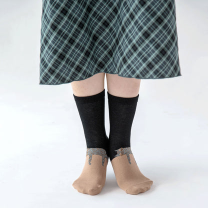 Kusetsuyo  くせ強 2P ソックス ネコの巻