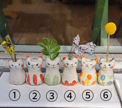 佐々木ヨーコ 猫花瓶 3,300