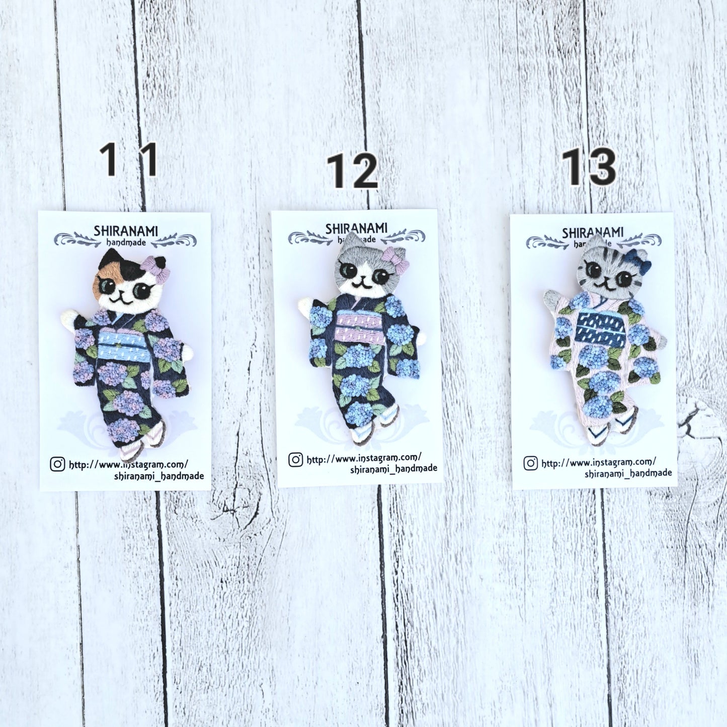 【shiranamiさん作品お一人様2個まで! 】★shiranami_handmadeお着物ブローチ