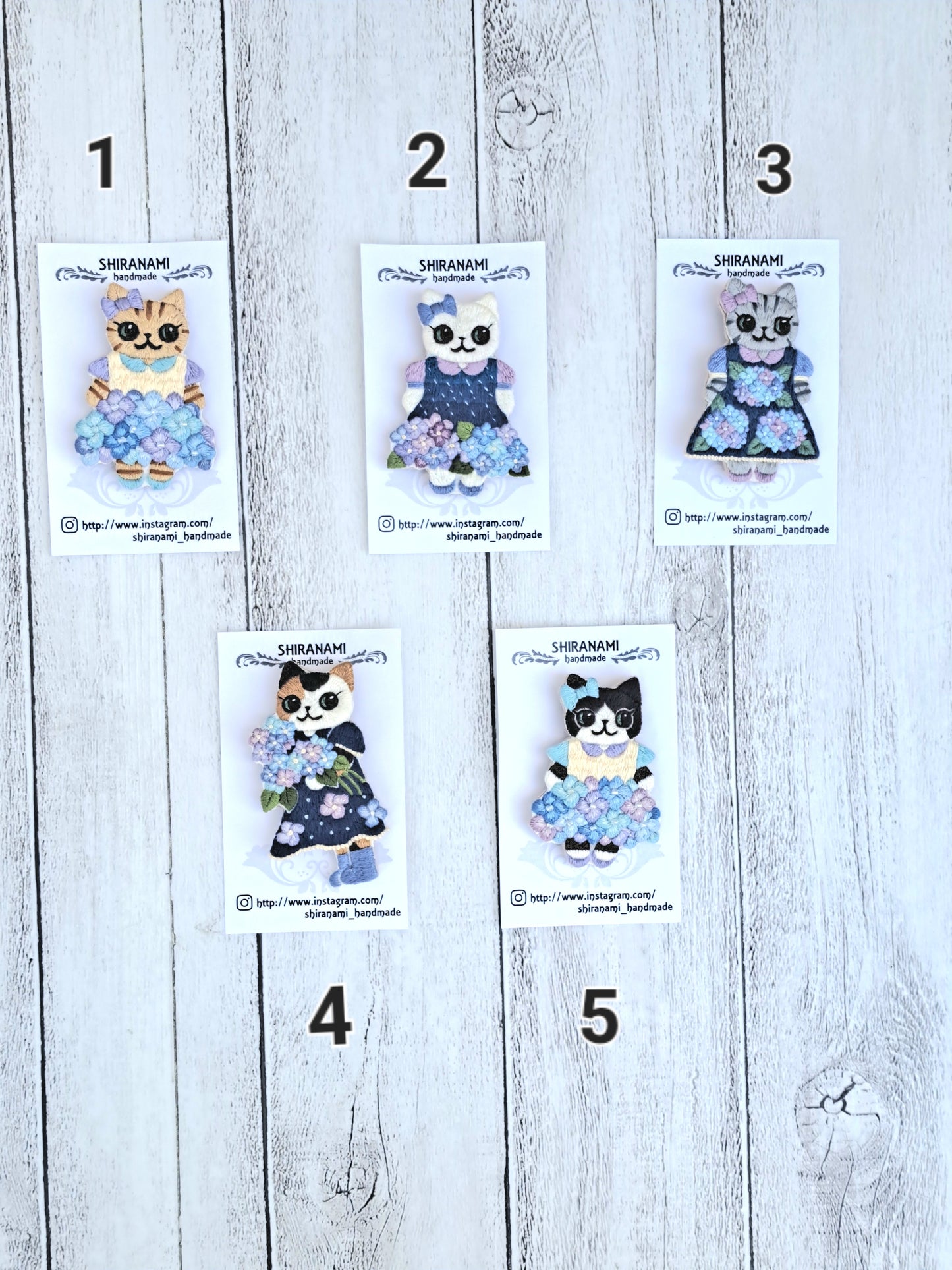 【shiranamiさん作品お一人様2個まで! 】★shiranami_handmadeお洋服ブローチ