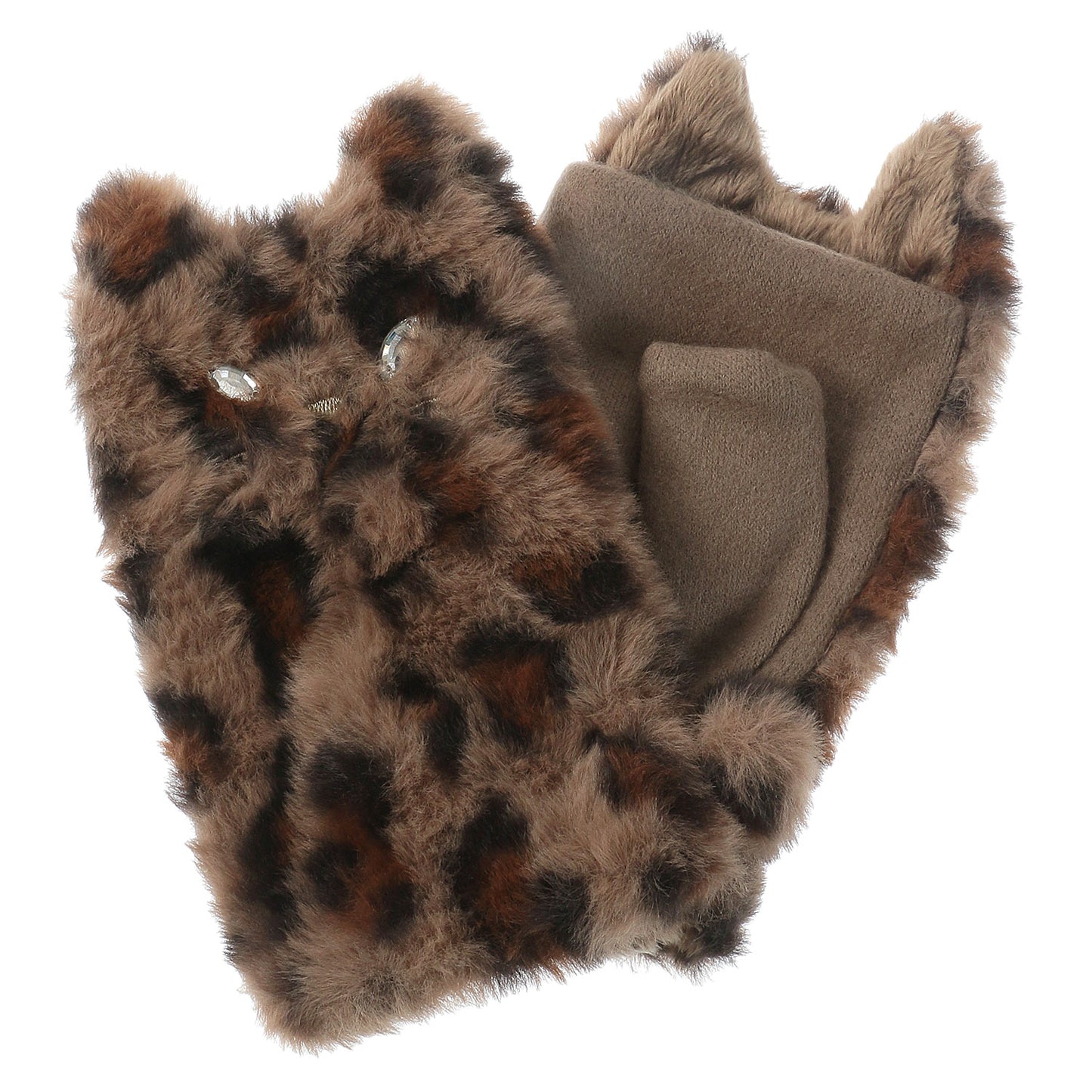 猫ファー指ぬきグローブ【全7色】