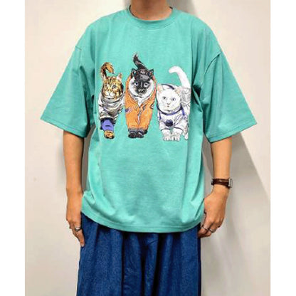 CORISCO Animal Village ネコTシャツ 宇宙