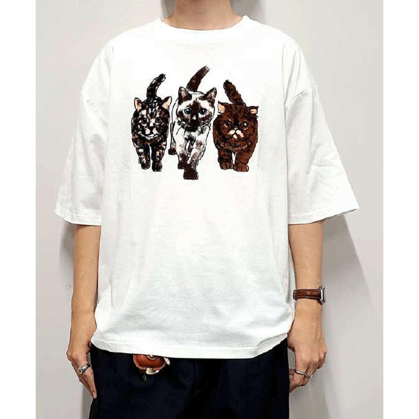 CORISCO Animal Village ネコフロッキーTシャツ