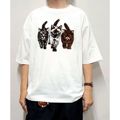 CORISCO Animal Village ネコフロッキーTシャツ