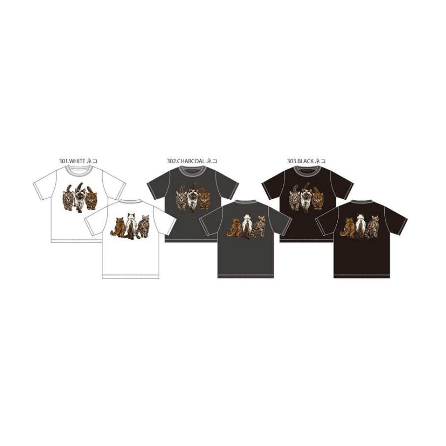 CORISCO Animal Village ネコフロッキーTシャツ