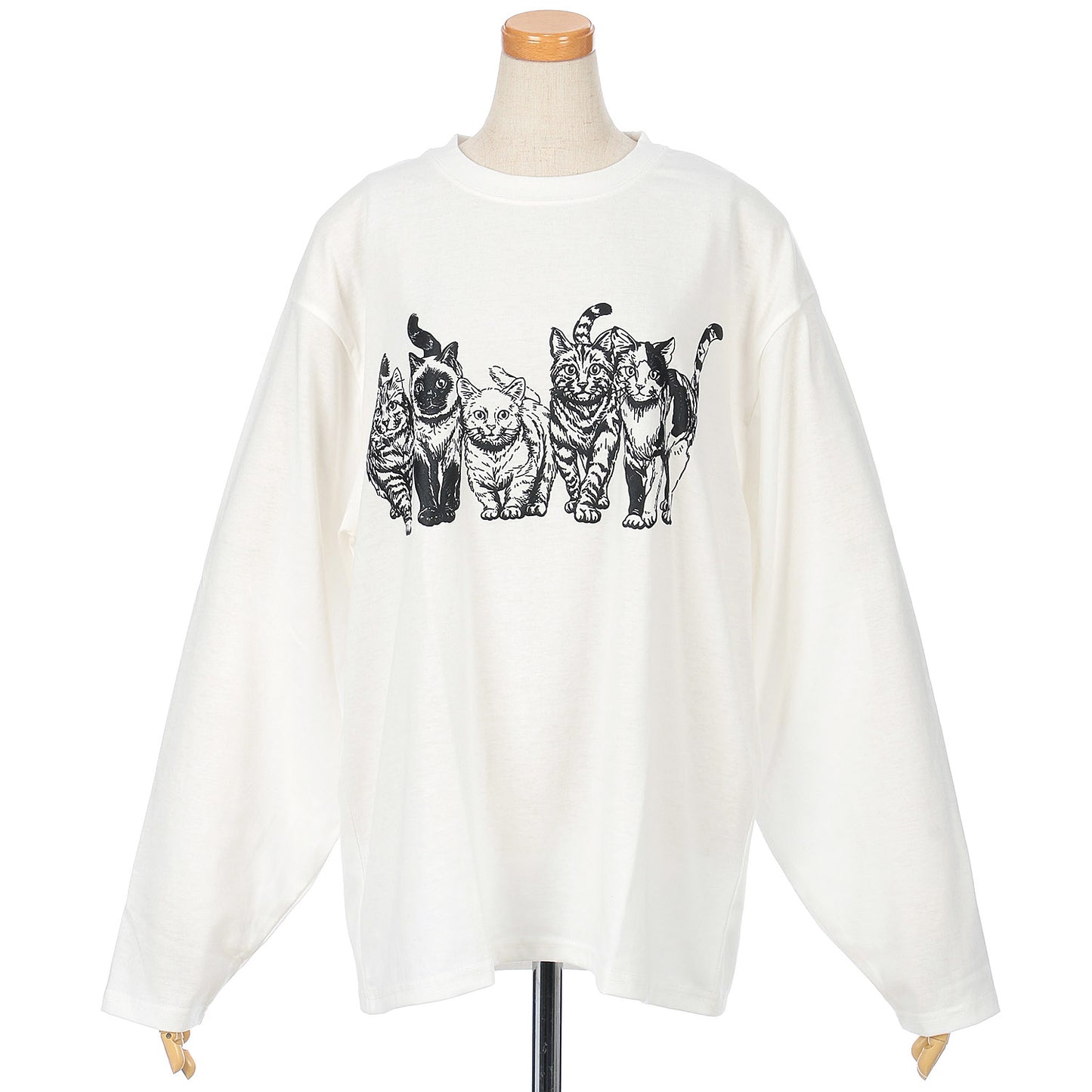 CORISCO Animal Village ネコ発泡プリントロンT