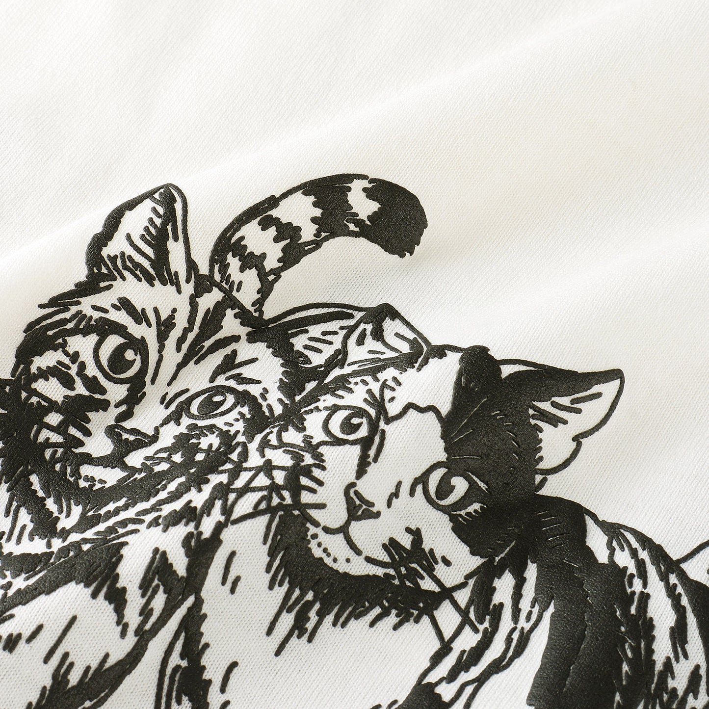 CORISCO Animal Village ネコ発泡プリントロンT
