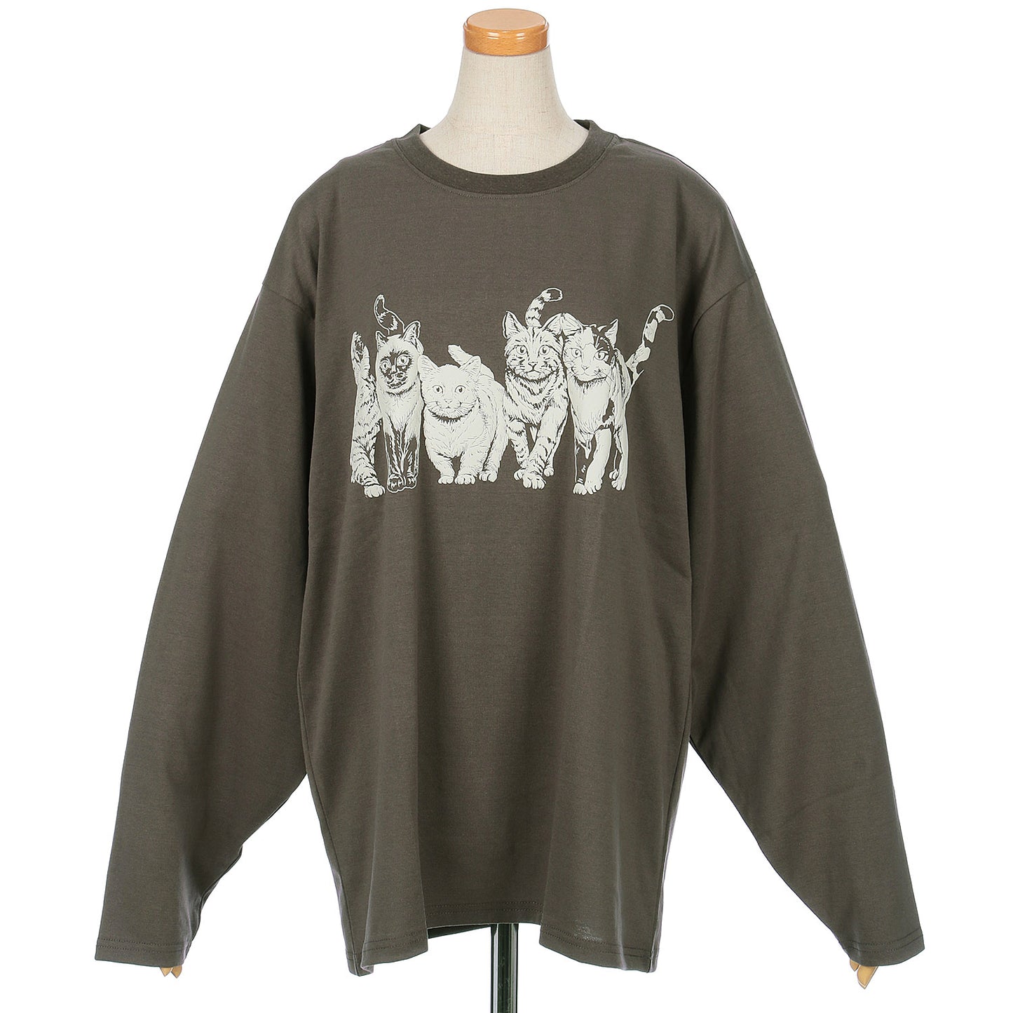 CORISCO Animal Village ネコ発泡プリントロンT