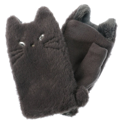 猫ファー指ぬきグローブ【全7色】
