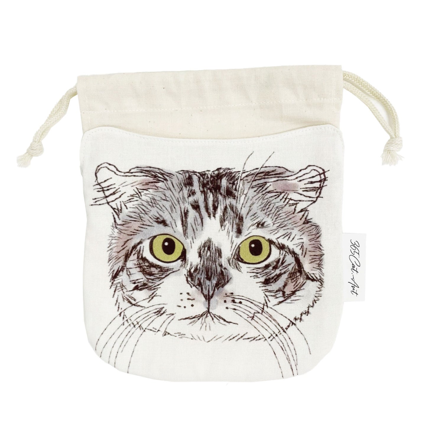 Cat．Art ねこ巾着 F