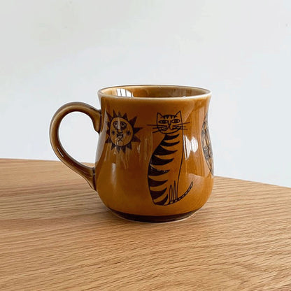 オールドカッパーマグカップ CAT