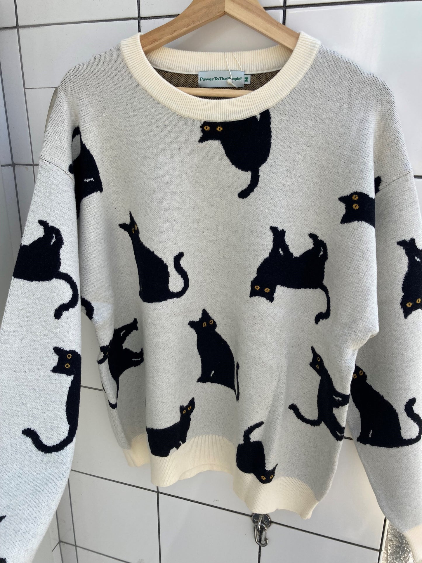 CAT総柄ニット（ユニセックス）