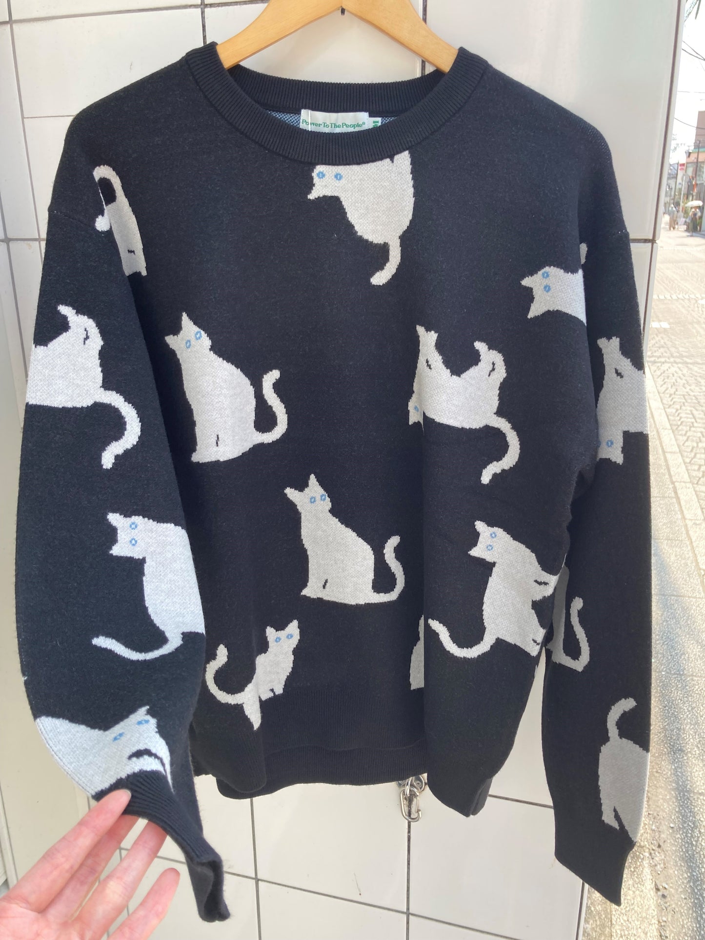 CAT総柄ニット（ユニセックス）