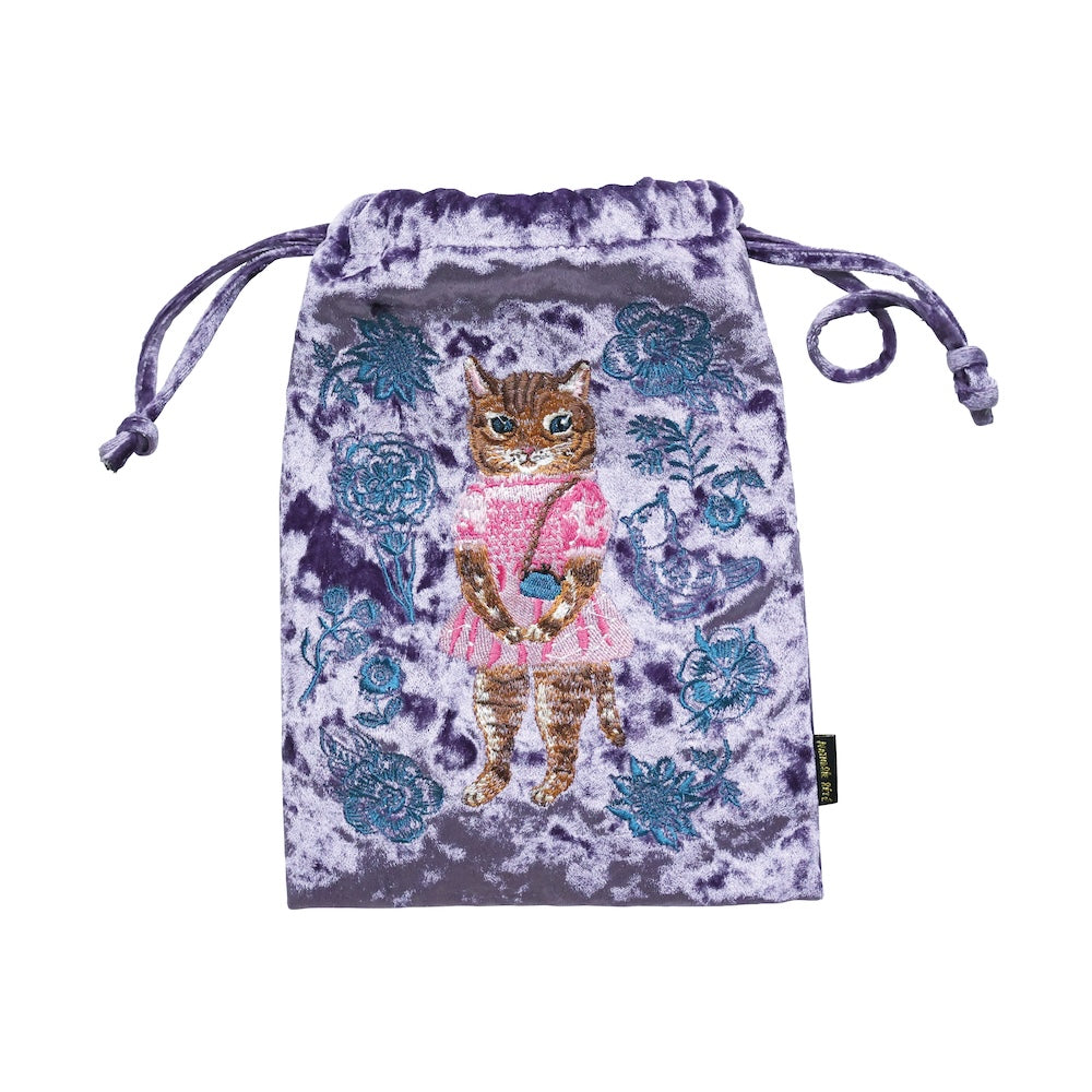ナタリーレテ　Velour Drawstring pouch