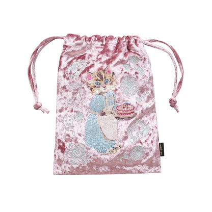 ナタリーレテ　Velour Drawstring pouch