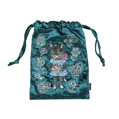 ナタリーレテ　Velour Drawstring pouch