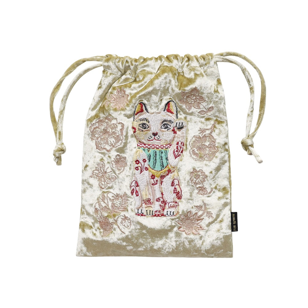 ナタリーレテ　Velour Drawstring pouch