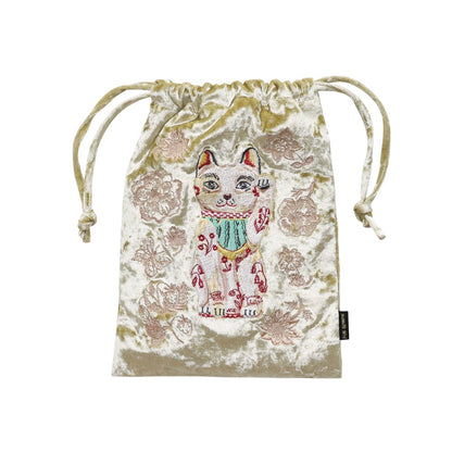 ナタリーレテ　Velour Drawstring pouch