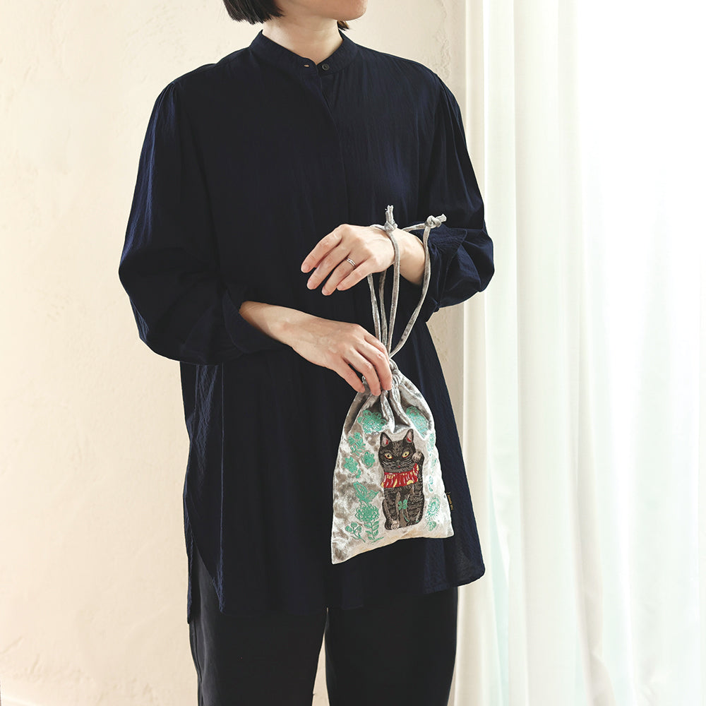 ナタリーレテ　Velour Drawstring pouch